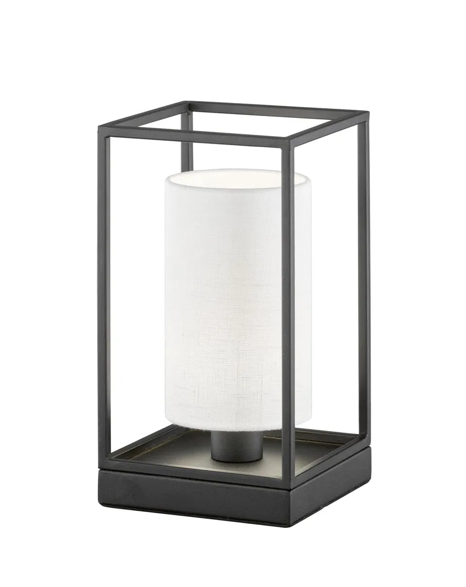 fischer-honsel-gilli-tischleuchte-sandschwarz-28-5-cm-e14-mit-schnurschalter image 1