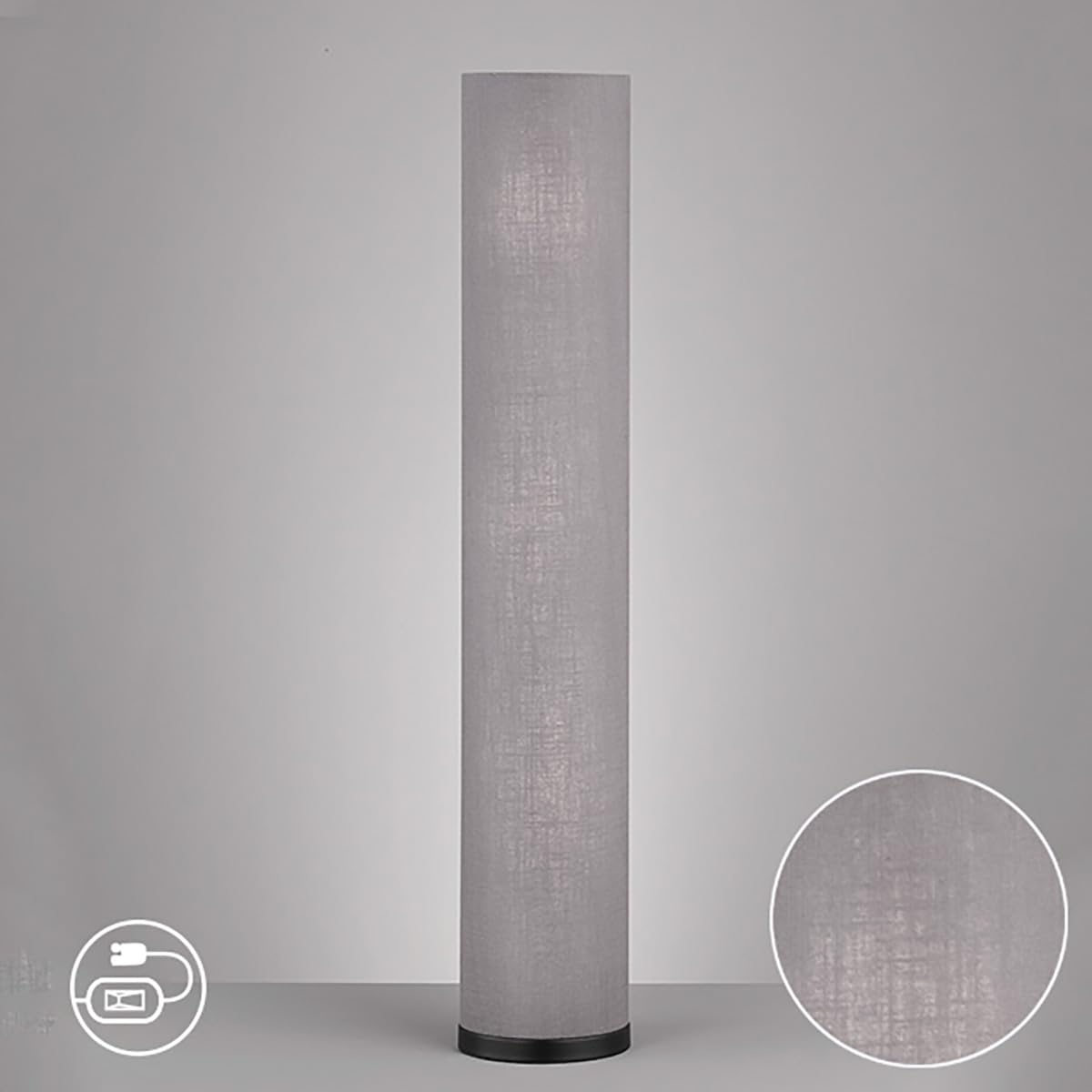 fischer-honsel-thor-stehleuchte-sandschwarz-stoffschirm-grau-leinen-h-110-cm-3x- image 3