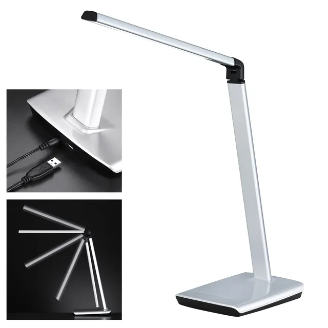fischer-honsel-bright-tischleuchte-silberfarben-mit-usb-und-cct image 1