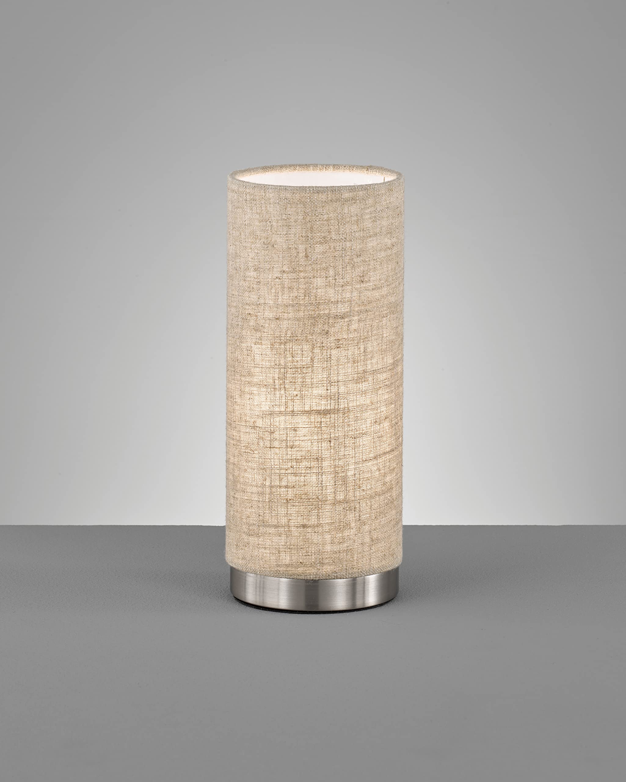 fischer-honsel-thor-tischlampe-10cm-beige-nickelfarben-e14 image 2