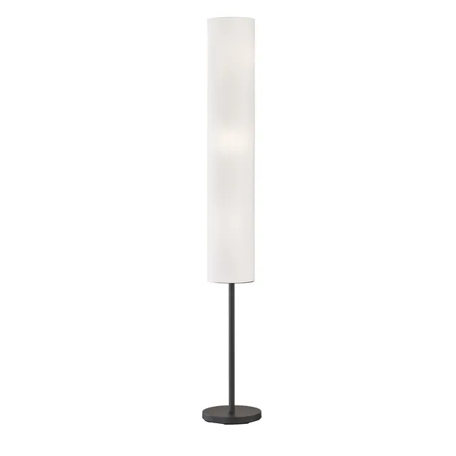 fischer-honsel-ramas-stehleuchte-sandschwarz-stoffschirm-wei-165-cm image 1