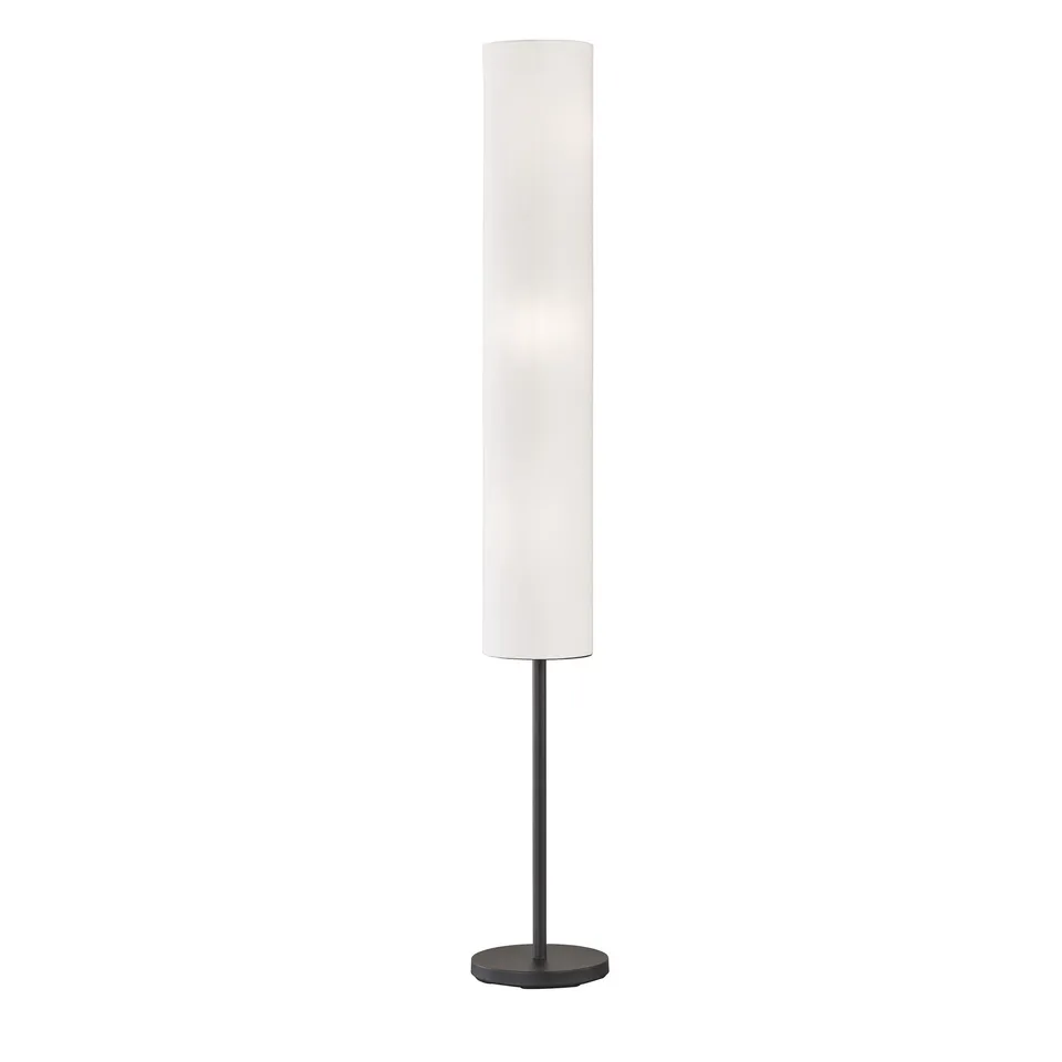 fischer-honsel-ramas-stehleuchte-sandschwarz-stoffschirm-wei-165-cm image 1