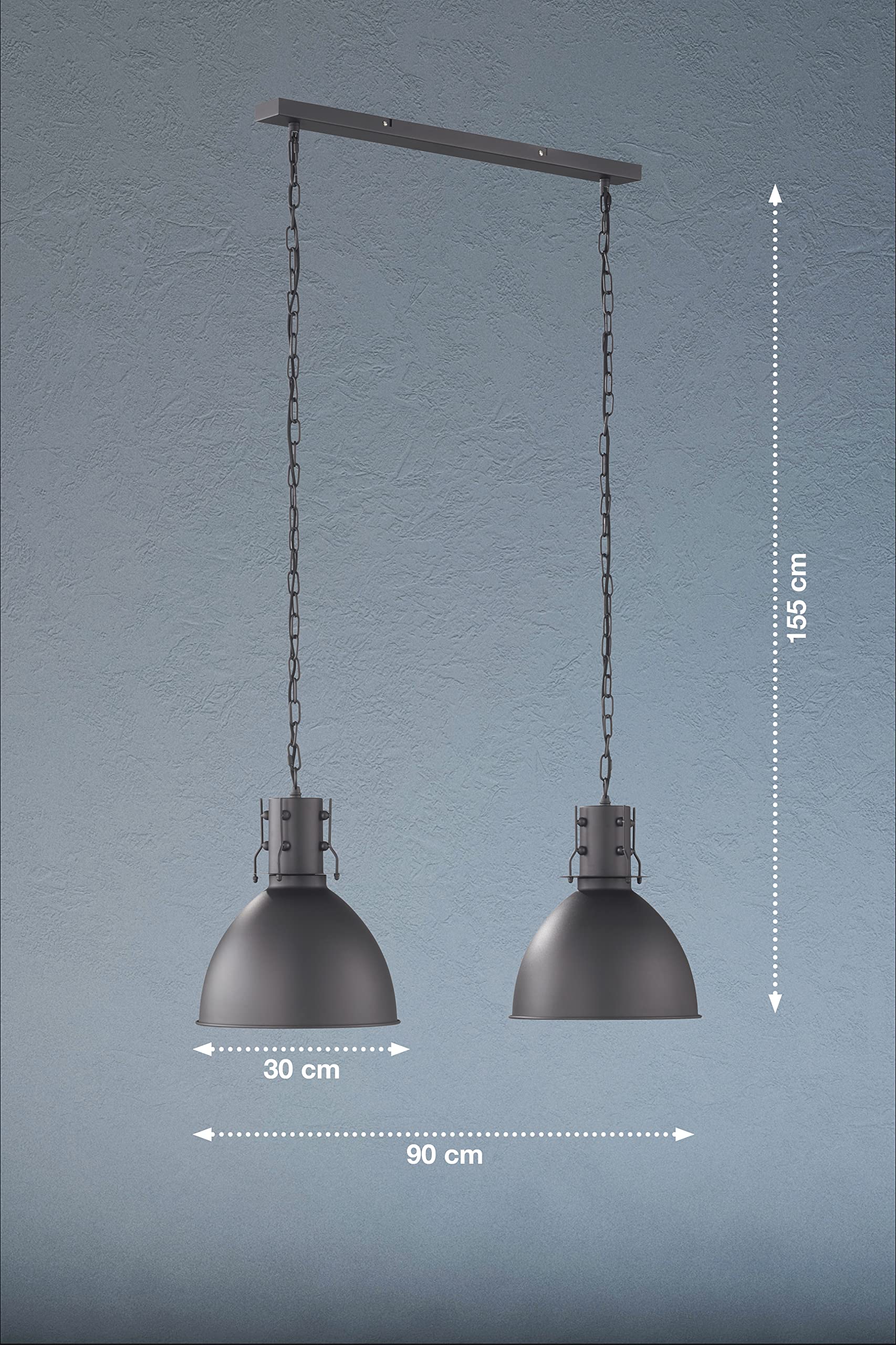 fischer-honsel-london-pendelleuchte-2-flammig-sandschwarz-90x30-cm-e27 image 3