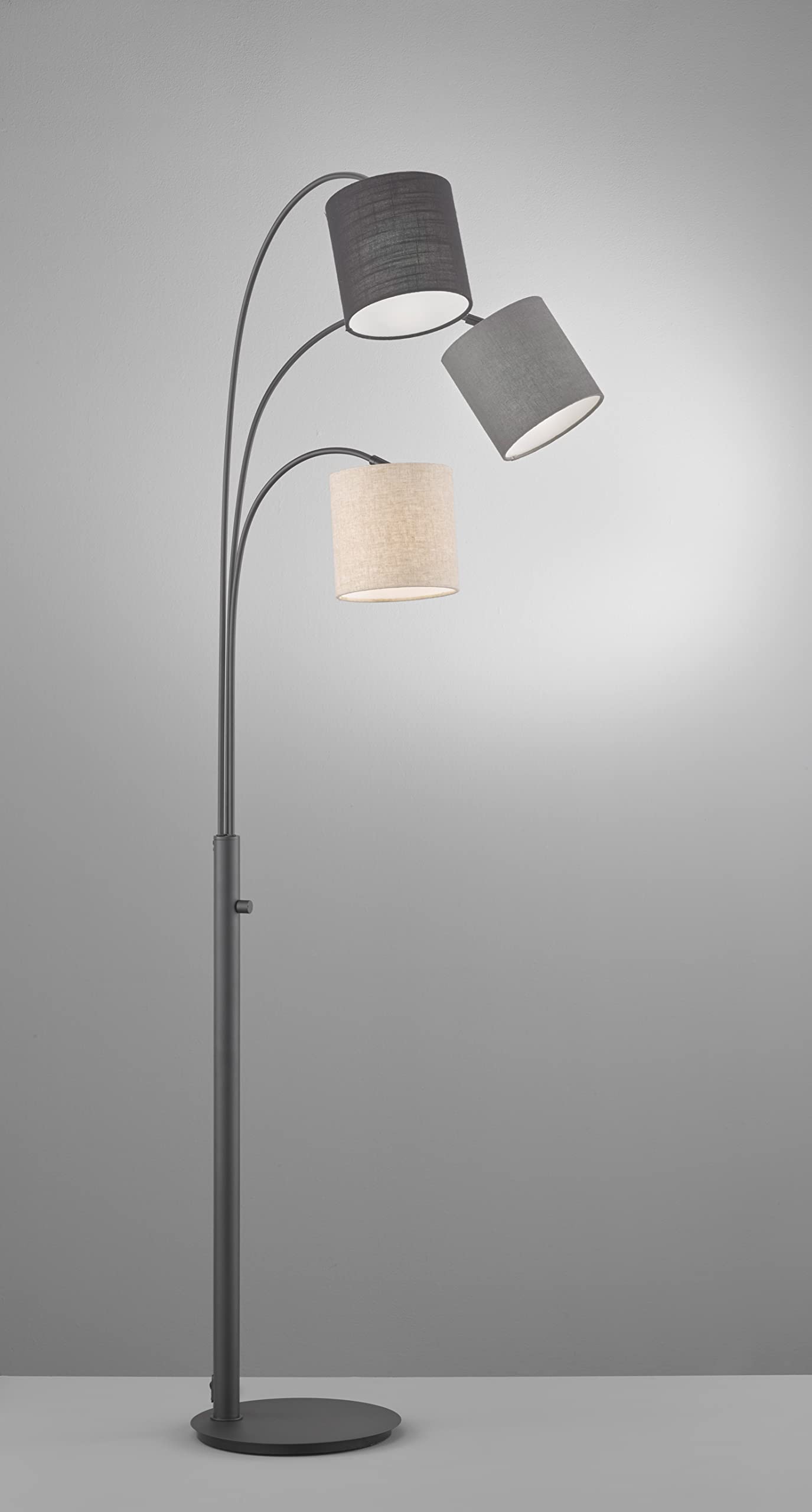 fischer-honsel-shade-stehlampe-3-flammig-leinen-sandschwarz image 2
