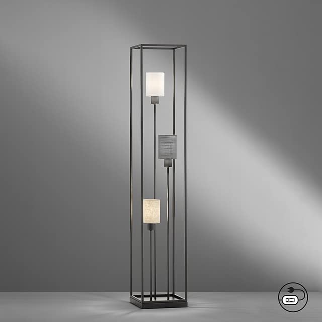 fischer-honsel-isko-stehleuchte-sandschwarz-122-5-cm-3x-e14-stoffschirme image 6