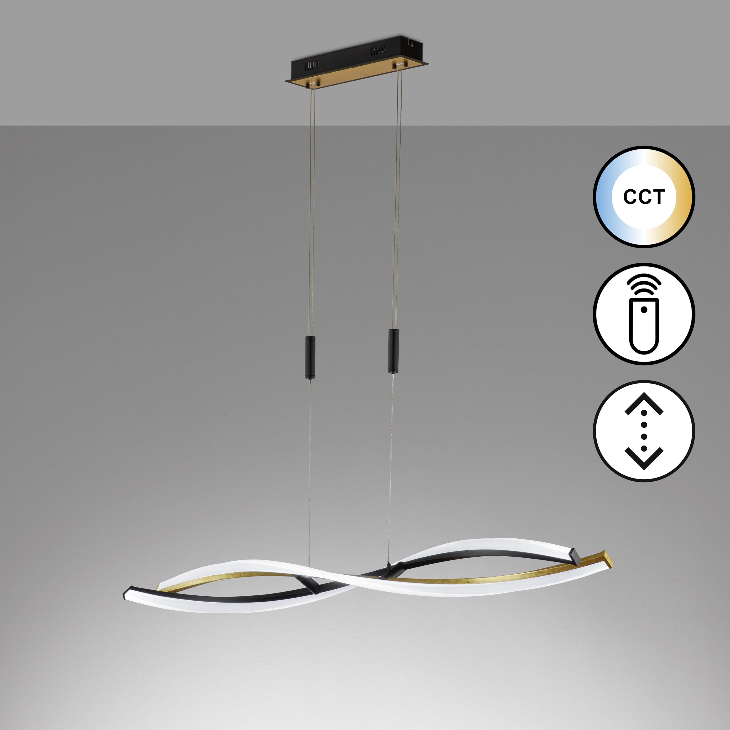 fischer-honsel-torcido-led-pendelleuchte-sandschwarz-gold-105-5-cm-dimmbar-cct image 3