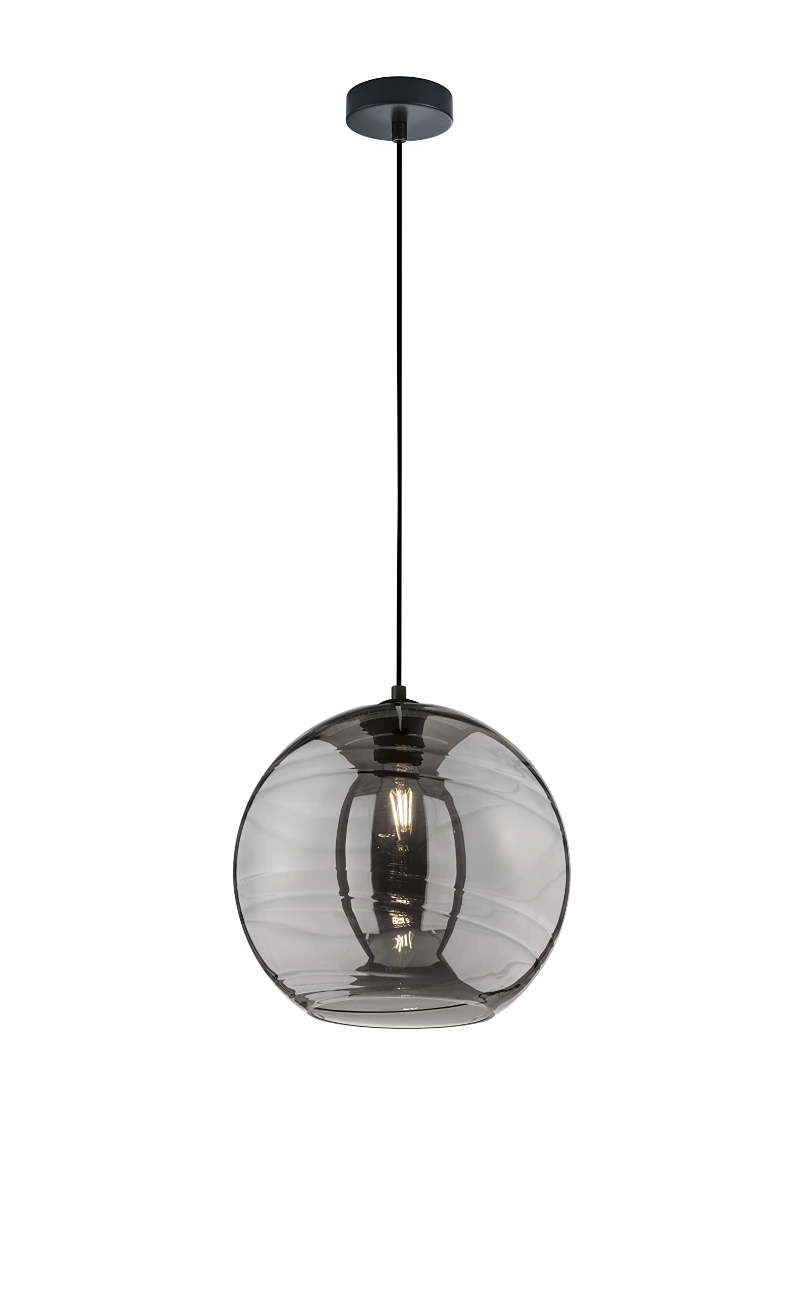 fischer-honsel-opie-pendelleuchte-rauchglas-30-cm-e27 image 1