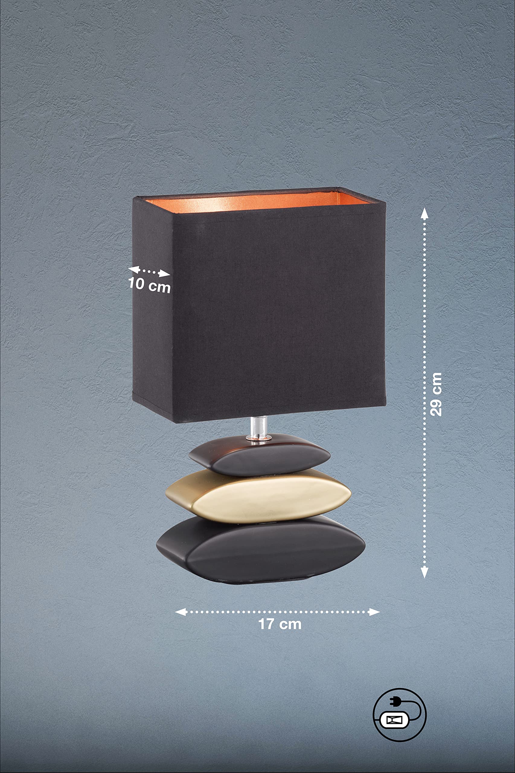 fischer-honsel-liner-tischleuchte-e14-schwarz-gold-17x10x29cm image 4