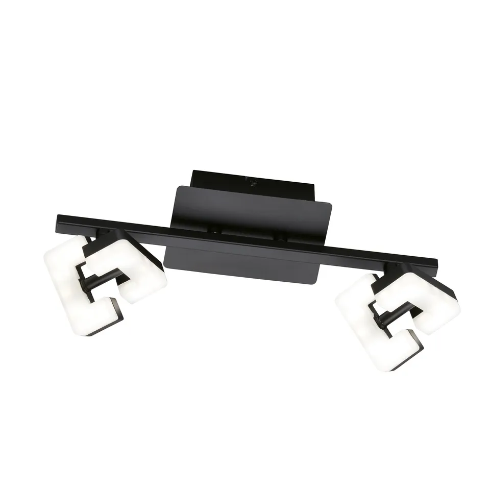 fischer-honsel-ray-deckenleuchte-sandschwarz-schwenkbar-2x-led-1300-lm image 1