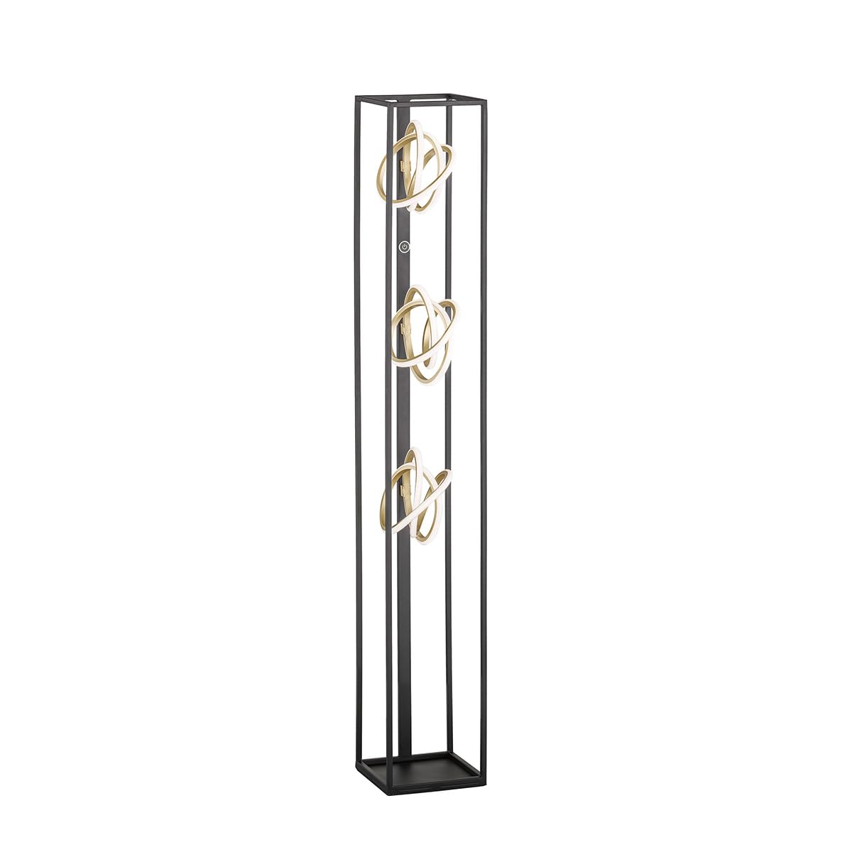 fischer-honsel-gisi-stehleuchte-schwarz-matt-gold-130-cm-led-4600-lm-dimmbar image 1