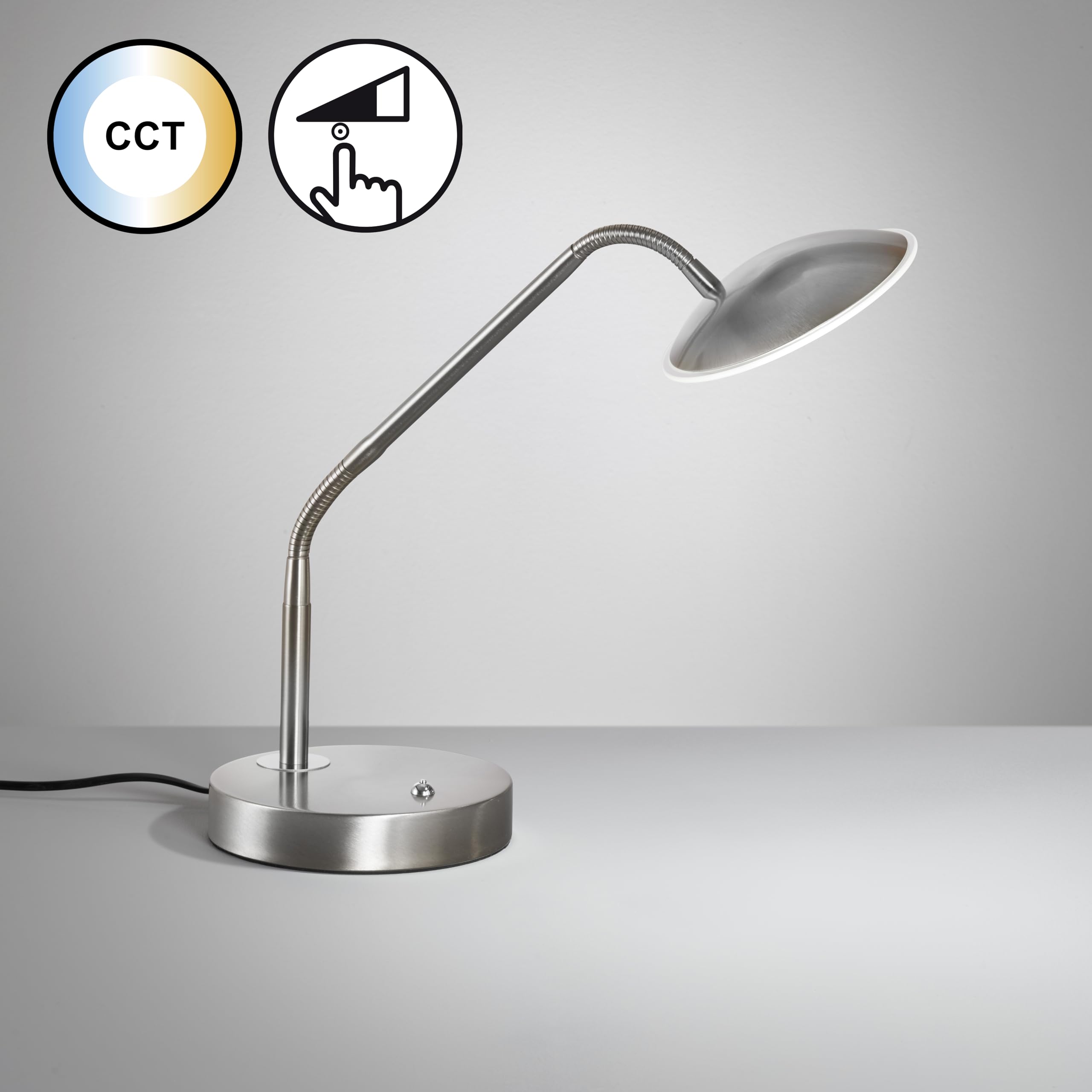fischer-honsel-tallri-tischleuchte-nickelfarben-matt-60-cm-cct-880-lm image 2