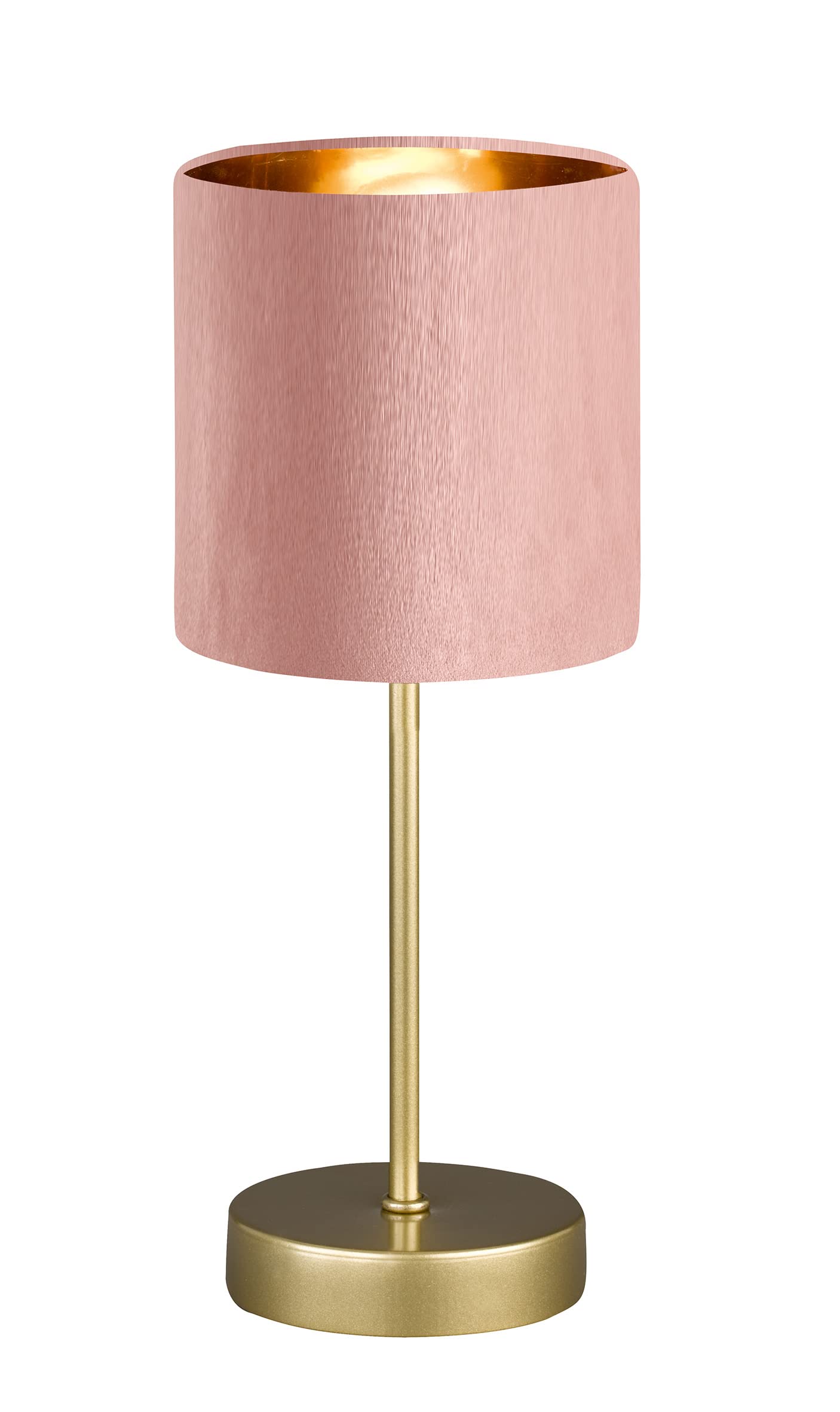 fischer-honsel-aura-tischleuchte-34-cm-gold-samt-schirm-ros-e14 image 1