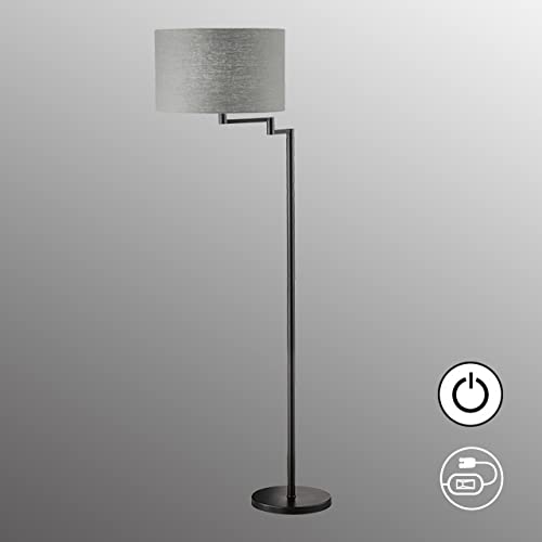 fischer-honsel-rota-stehleuchte-3-flammig-leinen-grau-h-151-cm image 7