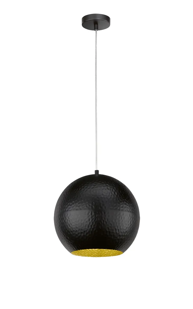 fischer-honsel-mylon-pendelleuchte-30-cm-schwarz-gold-e27 image 1