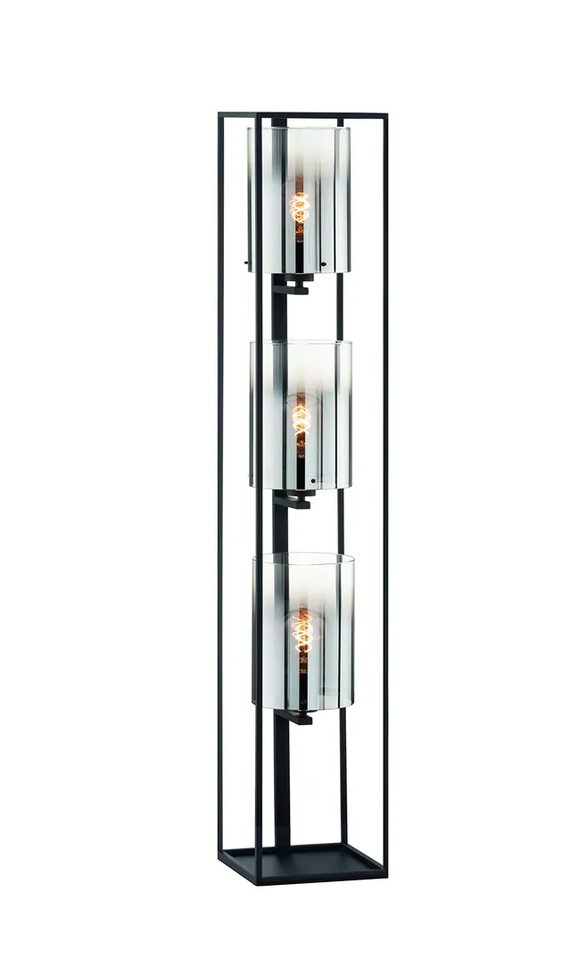 fischer-honsel-samu-stehleuchte-130-cm-sandschwarz-rauchglas-3x-e27 image 1