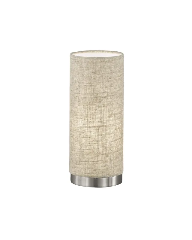 fischer-honsel-thor-tischlampe-10cm-beige-nickelfarben-e14 image 1