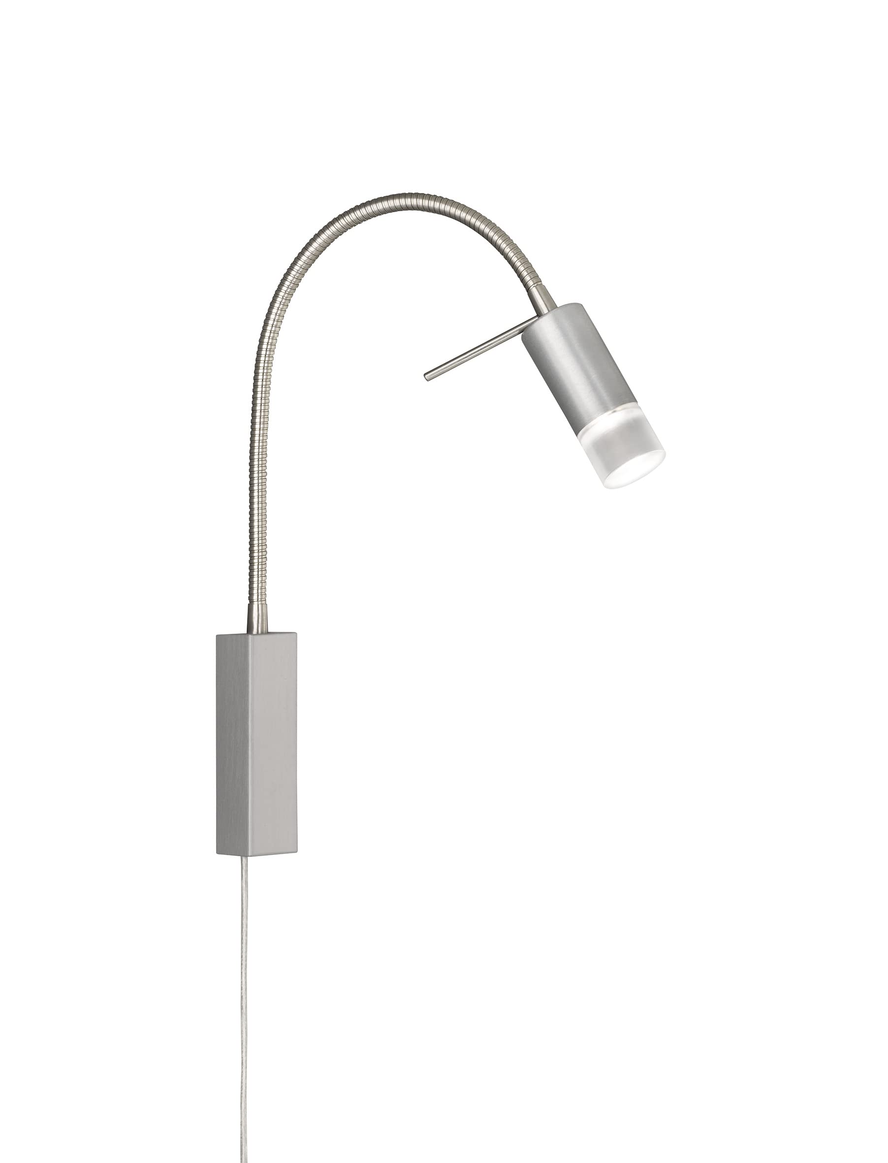 fischer-honsel-river-led-wandspot-bettleuchte-nickelfarben-matt-mit-flexarm image 1