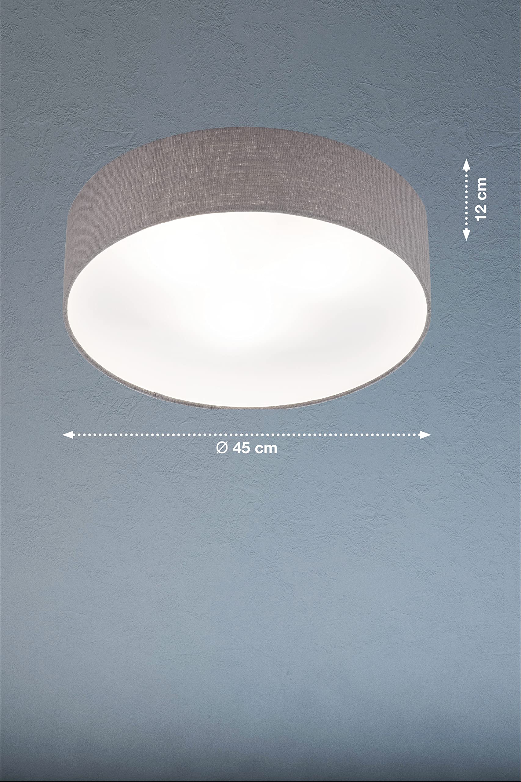 fischer-honsel-maat-pendelleuchte-3x-e14-grauer-leinenschirm image 5