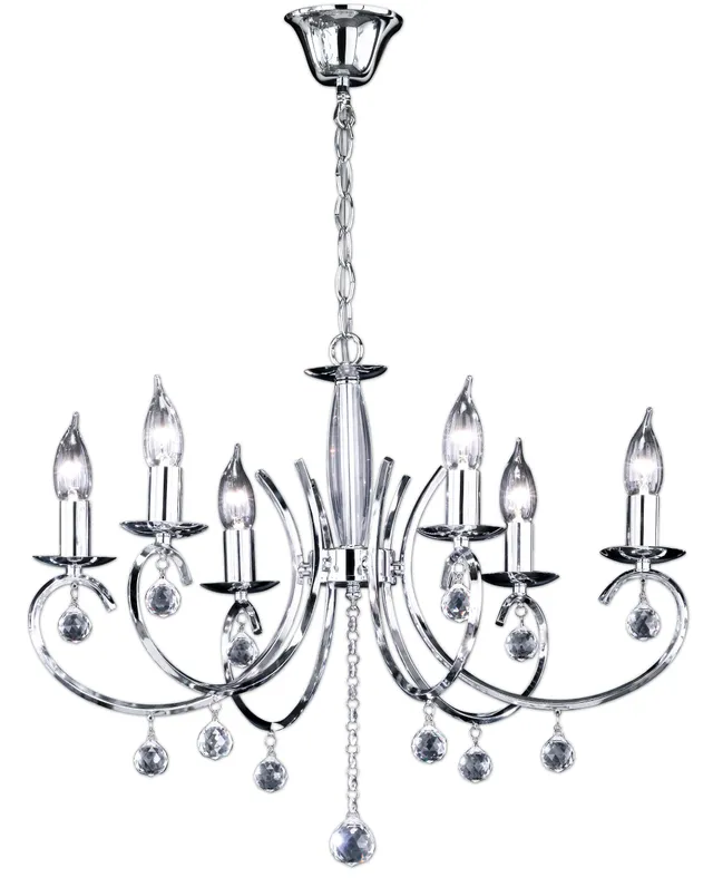 fischer-honsel-krone-kronleuchter-6x-e14-chrom-62-cm-glasbehang image 1