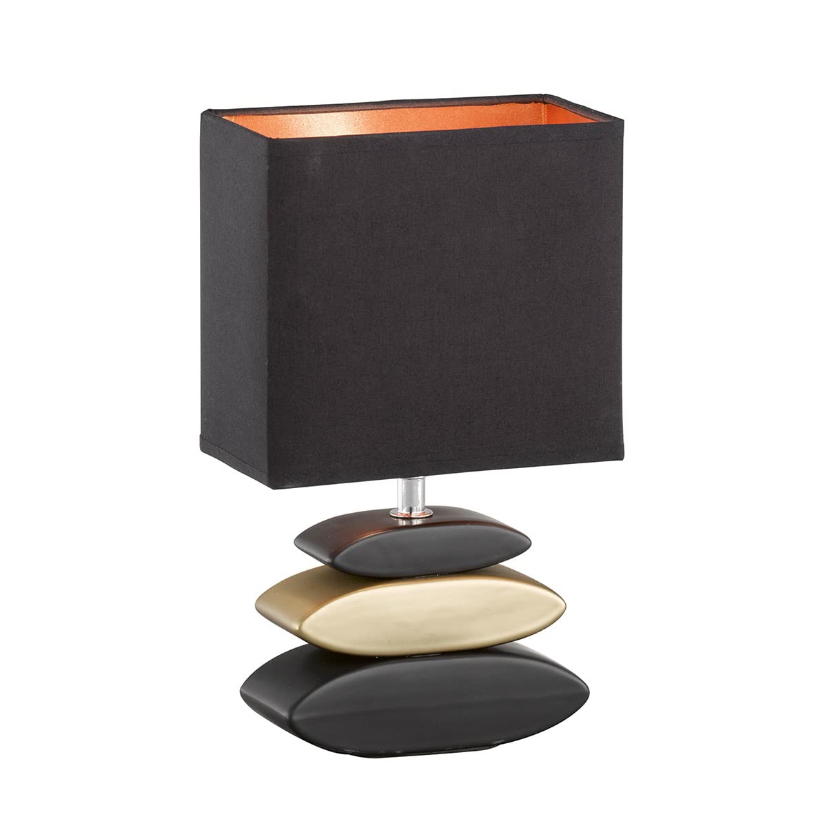 fischer-honsel-liner-tischleuchte-e14-schwarz-gold-17x10x29cm image 1