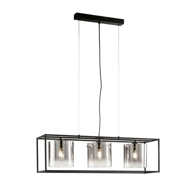 fischer-honsel-samu-pendelleuchte-sandschwarz-90x23-cm-3x-e27-h-henverstellbar image 1