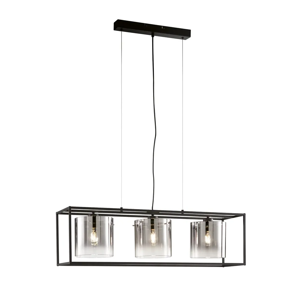 fischer-honsel-samu-pendelleuchte-sandschwarz-90x23-cm-3x-e27-h-henverstellbar image 1