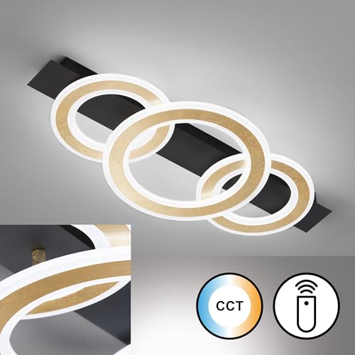 fischer-honsel-circle-led-deckenleuchte-schwarz-gold-76-5-cm-dimmbar-cct image 5