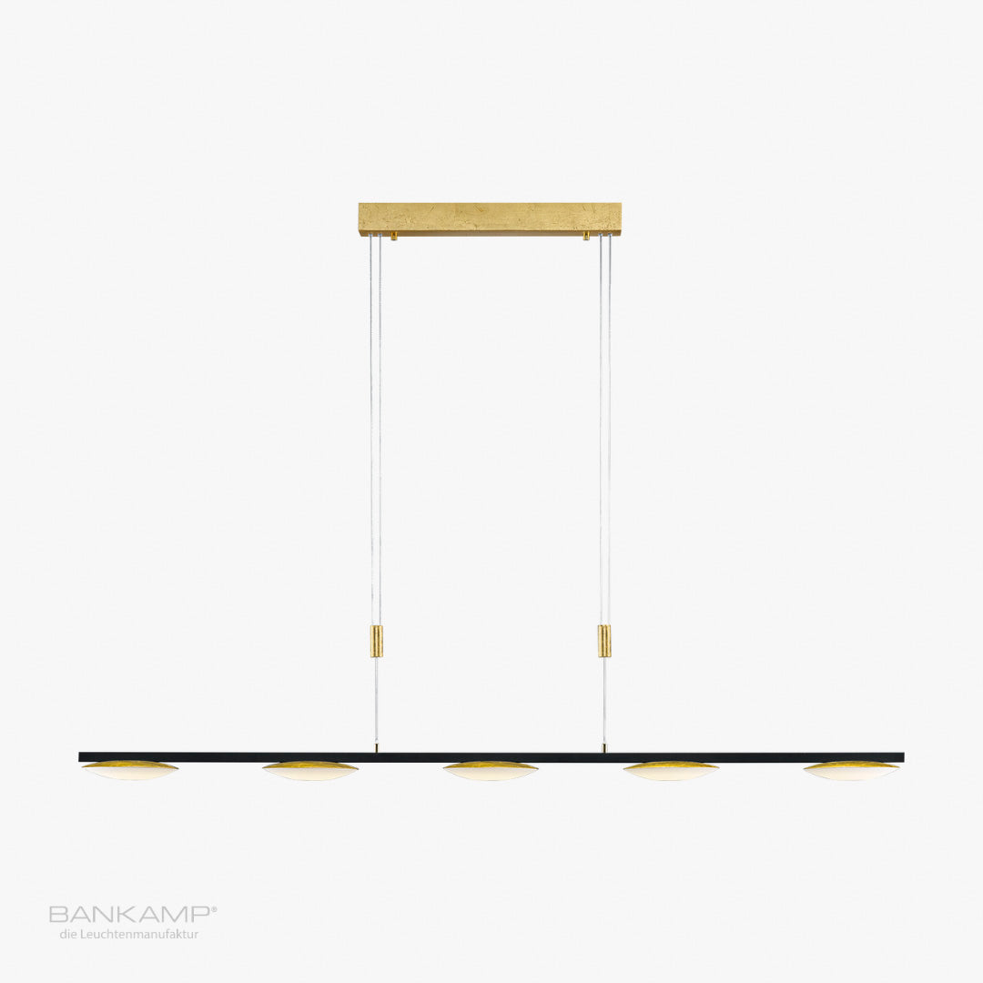 bankamp-pure-up-pendelleuchte-blattgoldoptik-schwarz-4-5-flammig-h-henverstellba image 2