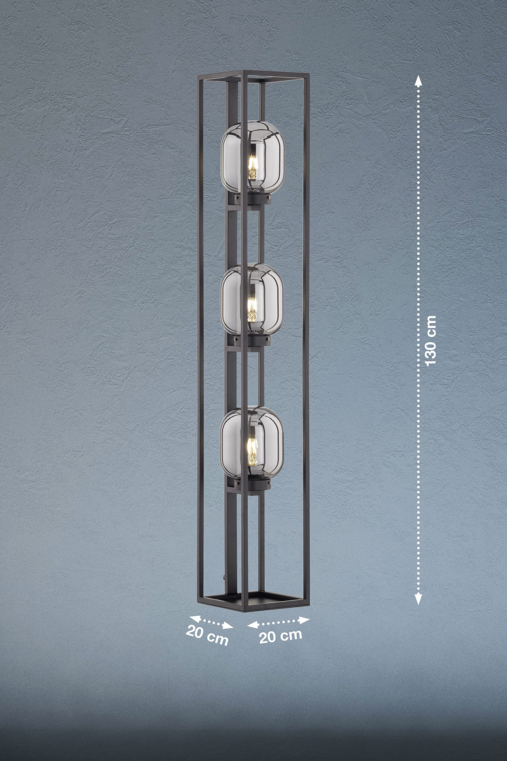 fischer-honsel-regi-stehleuchte-3xe27-schwarz-rauchglas-130-cm image 2