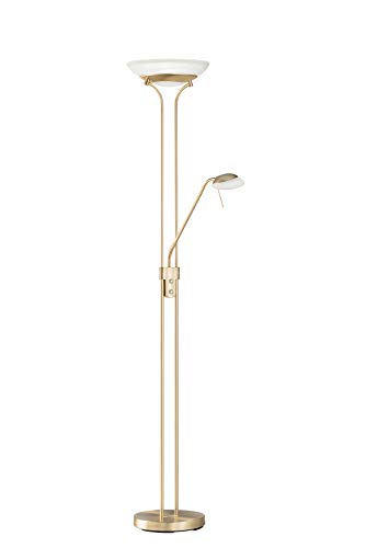 fischer-honsel-pool-tw-stehleuchte-fluter-28w-leselicht-5w-messingfarben-dimmbar image 5