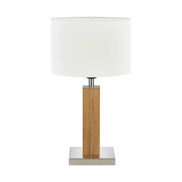 herzblut-dana-tischleuchte-holz-asteiche-nussbaum-mit-nickelsockel image 1