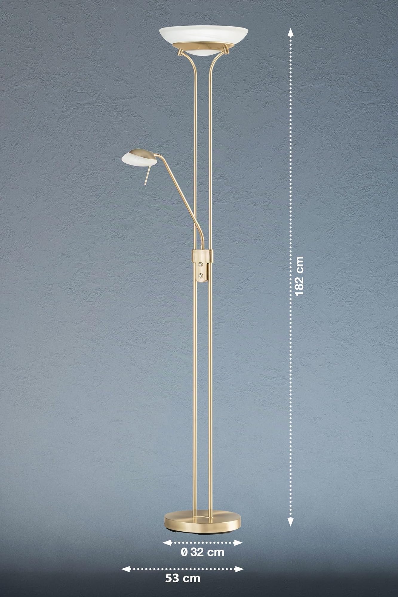 fischer-honsel-pool-tw-stehleuchte-fluter-28w-leselicht-5w-messingfarben-dimmbar image 4