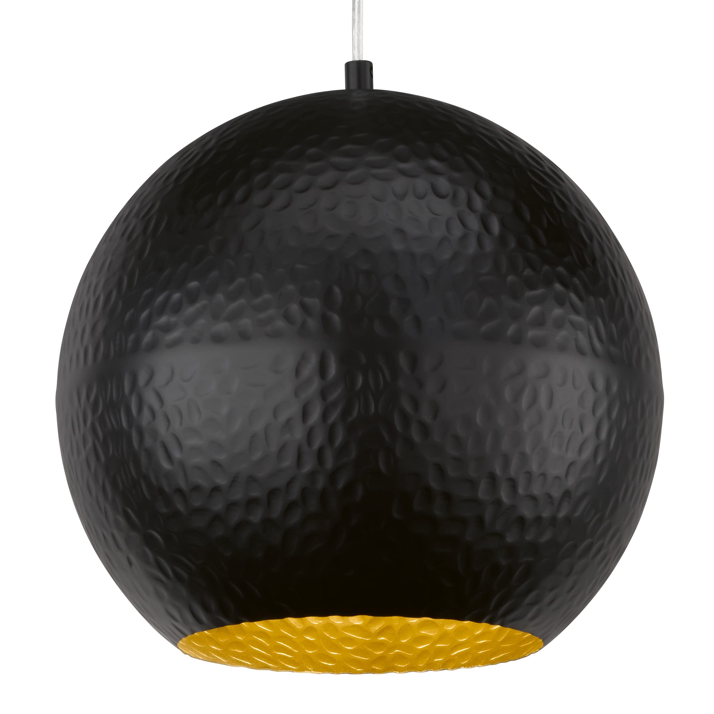 fischer-honsel-mylon-pendelleuchte-30-cm-schwarz-gold-e27 image 2