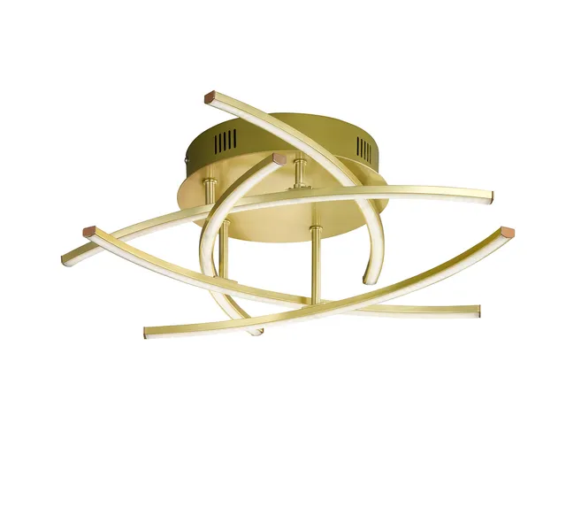 fischer-honsel-cross-tw-deckenleuchte-messing-50x50cm-5x4w-dimmbar image 1
