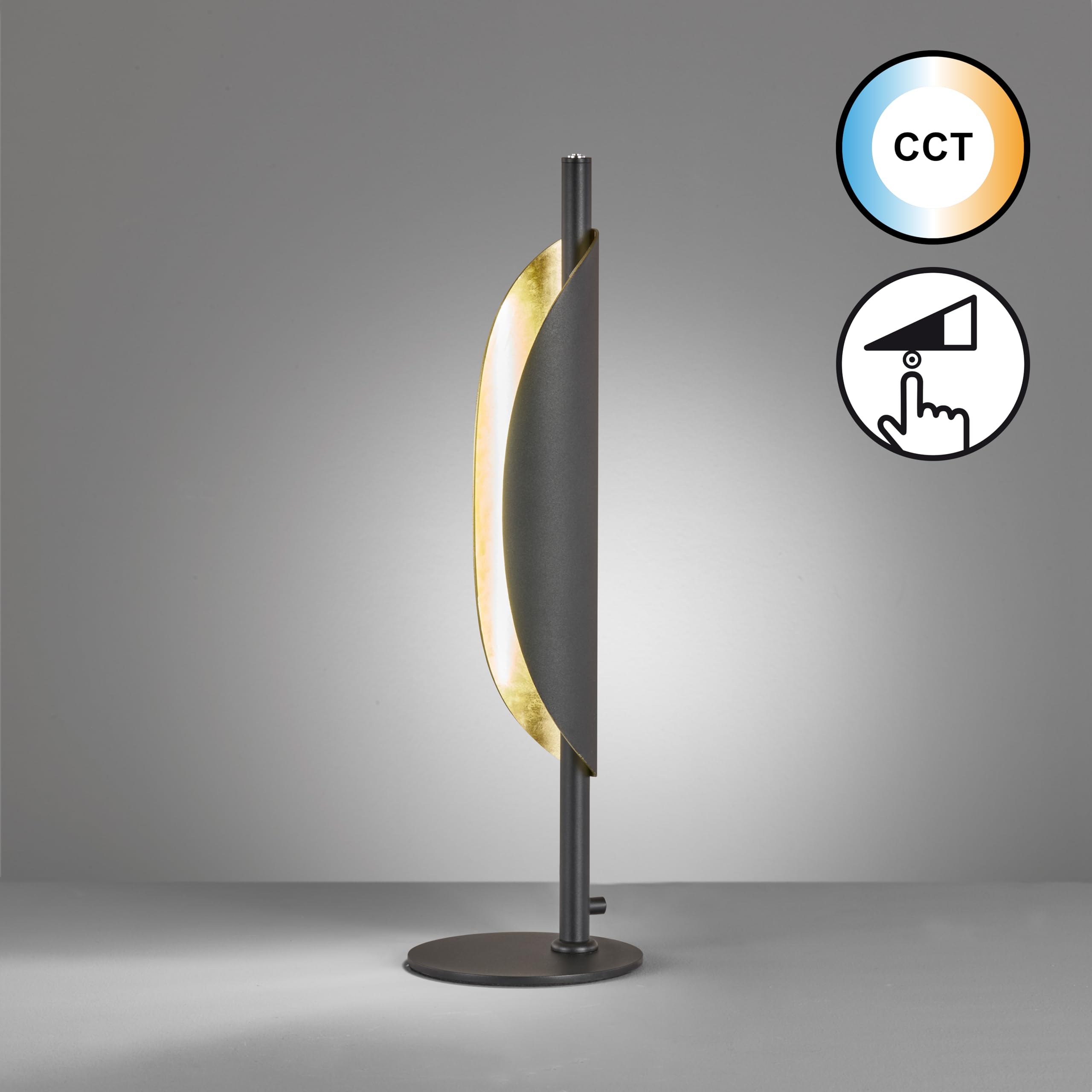 fischer-honsel-skal-tischleuchte-sandschwarz-gold-51-cm-cct-dimmbar image 2