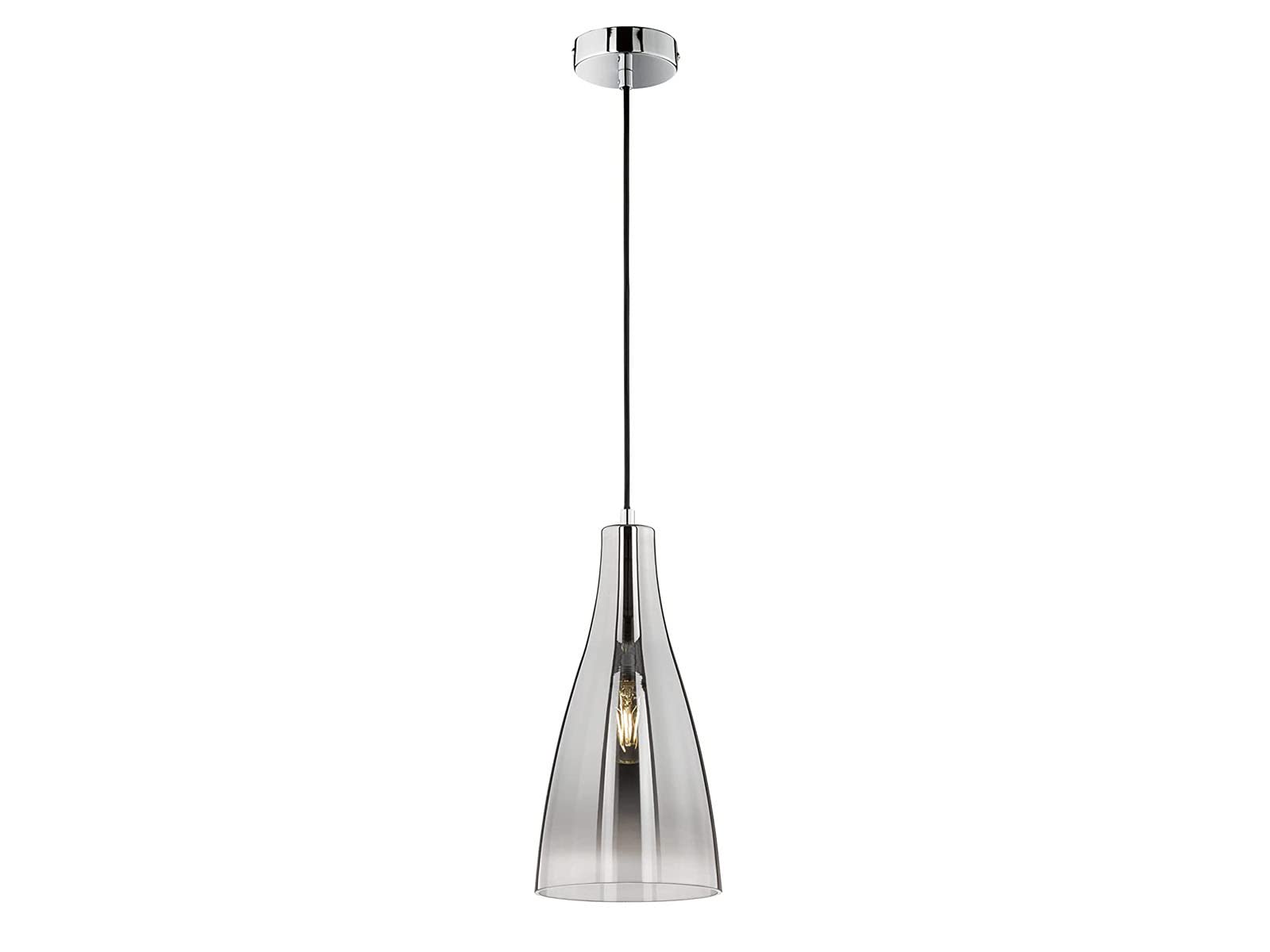 fischer-honsel-zeal-pendelleuchte-e27-metall-glas-chrom-23-cm image 1