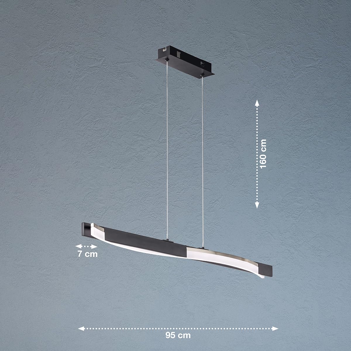 fischer-honsel-bridge-pendelleuchte-95-cm-sandschwarz-led-18w-2700lm-3-stufen-di image 2