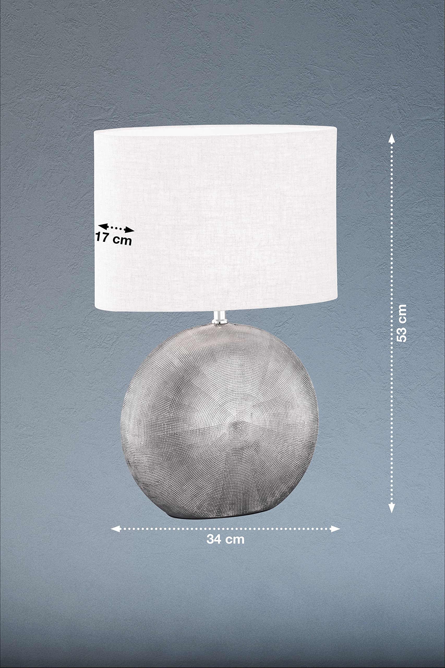 fischer-honsel-tobse-tischleuchte-53-cm-keramik-silber-antik-leinenwei image 2