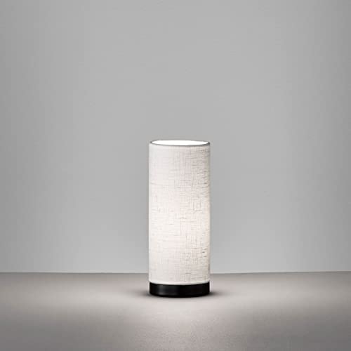 fischer-honsel-thor-tischleuchte-sandschwarz-mit-wei-em-leinen-schirm-e14 image 6