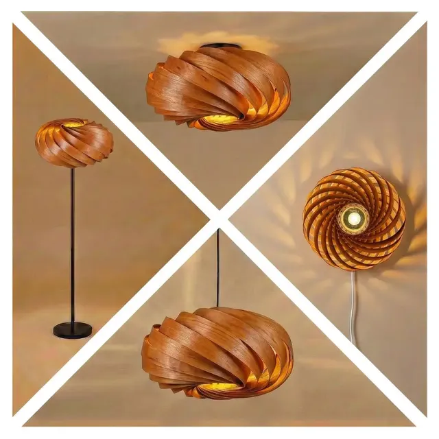 gofurnit-quiescenta-pendelleuchte-aus-nussbaum-45-cm image 1