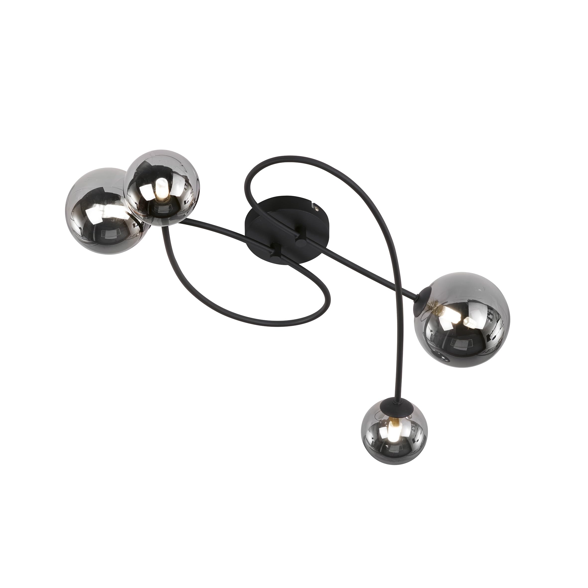 fischer-honsel-bala-deckenleuchte-sandschwarz-rauchglas-78-5-cm-4x-g9-led image 1