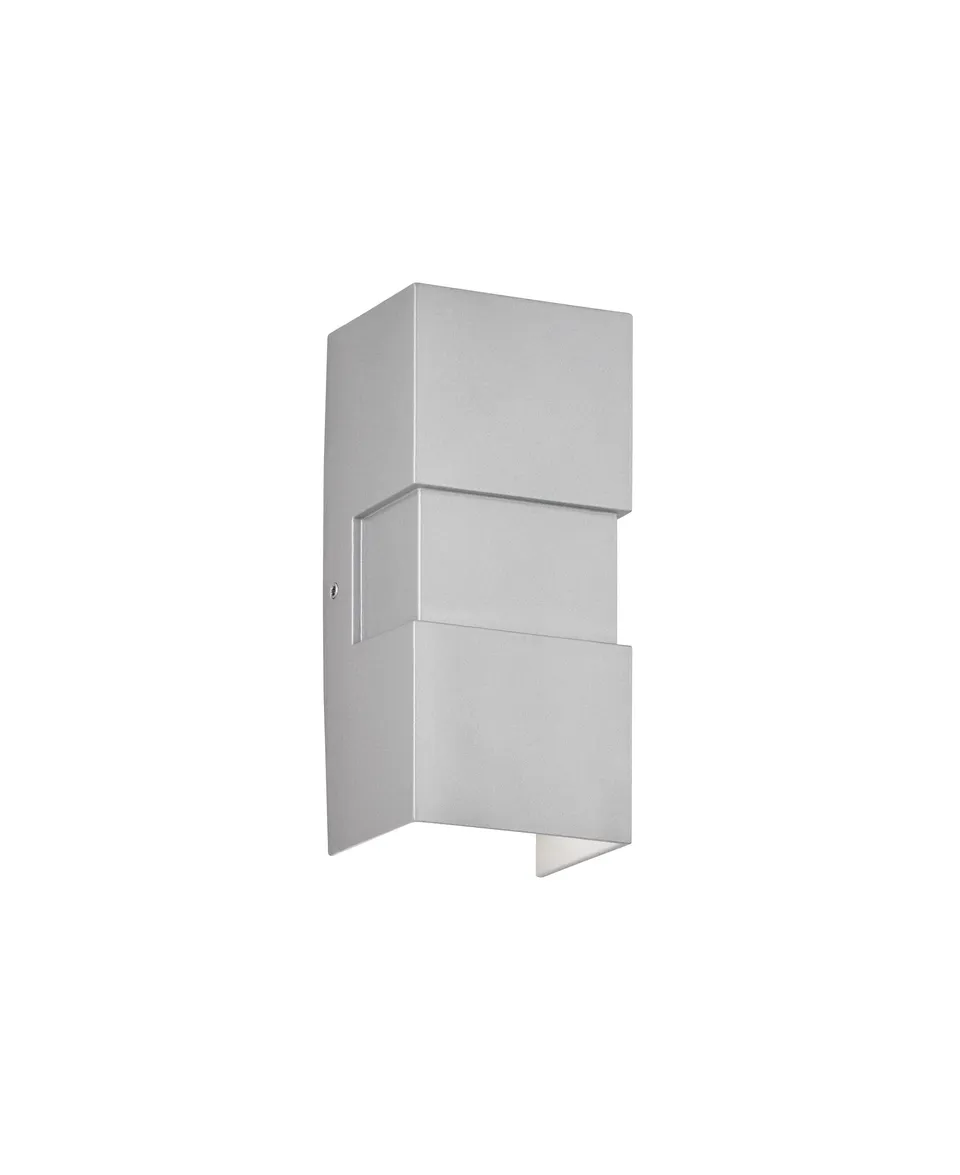 fischer-honsel-oslo-led-au-enwandleuchte-silber-up-down-380-lm image 1