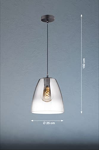 fischer-honsel-miro-pendelleuchte-sandschwarz-rauchglas-25-cm-e27 image 7