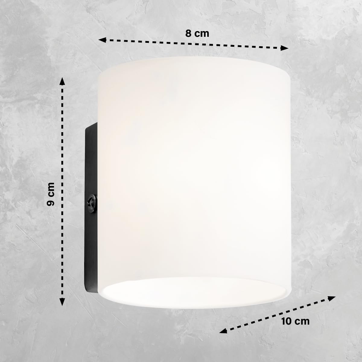 fischer-honsel-betty-wandleuchte-sandschwarz-g9-mit-schalter-inkl-led image 2