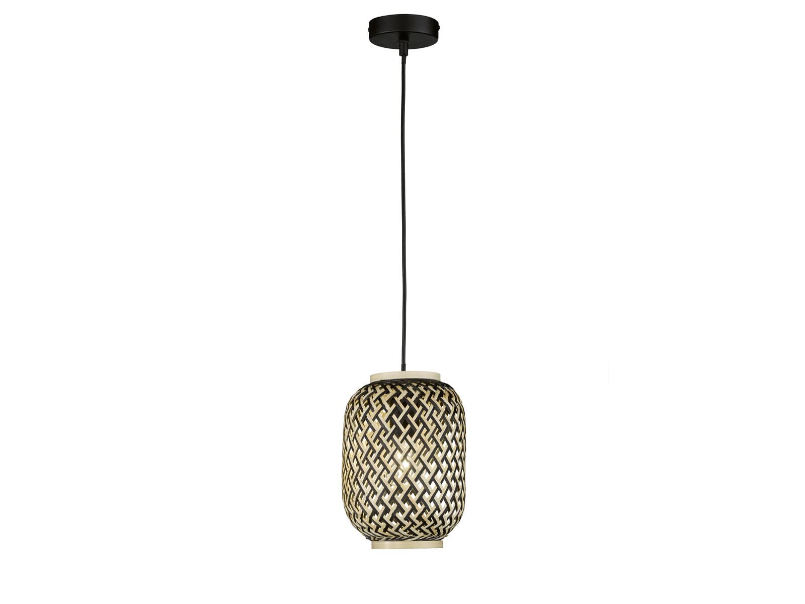 fischer-honsel-hummel-pendelleuchte-bambus-natur-e27-17-cm image 1