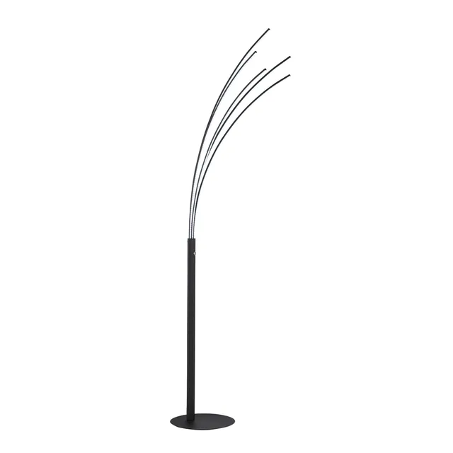 fischer-honsel-ellmau-led-stehleuchte-bogen-sandschwarz-dimmbar-mit-cct image 1