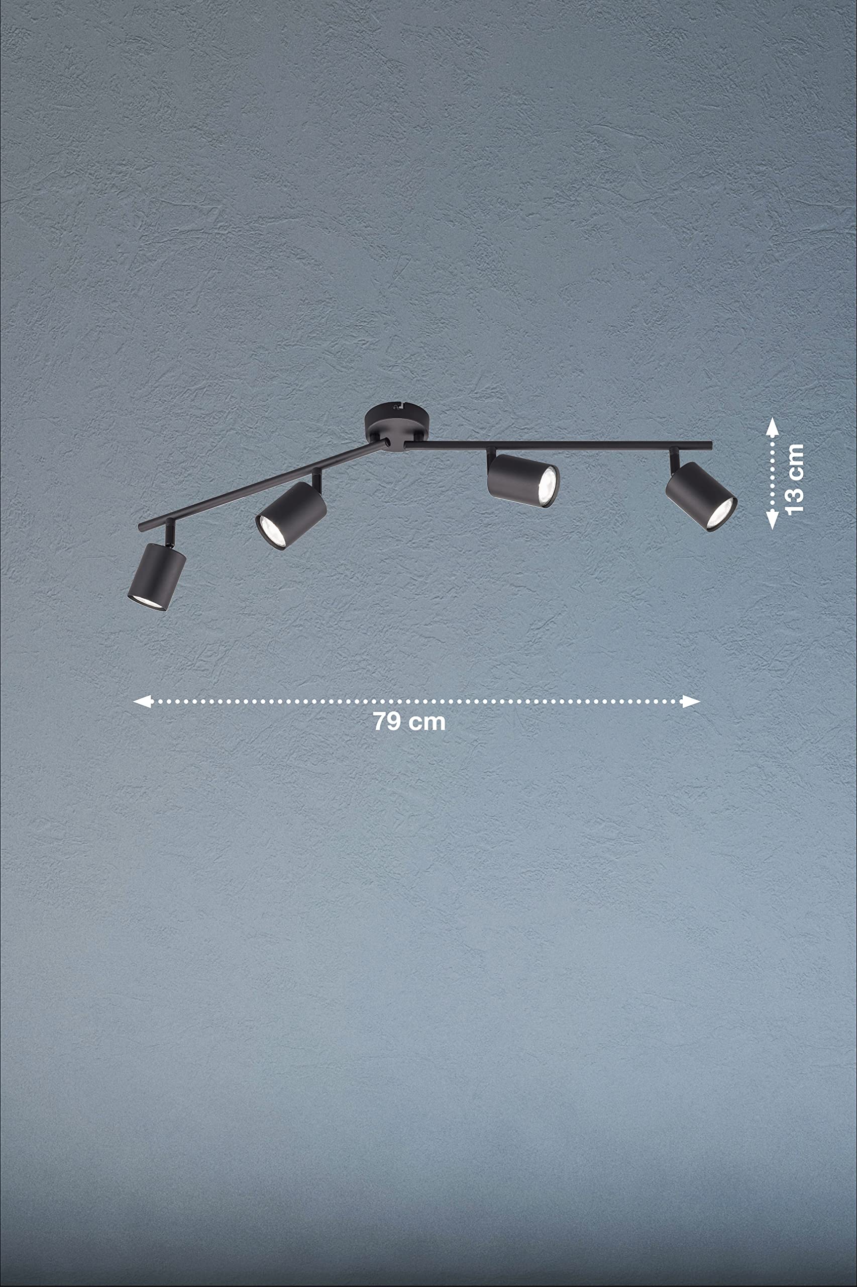 fischer-honsel-vano-spotleiste-79-cm-sandschwarz-4x-gu10 image 2