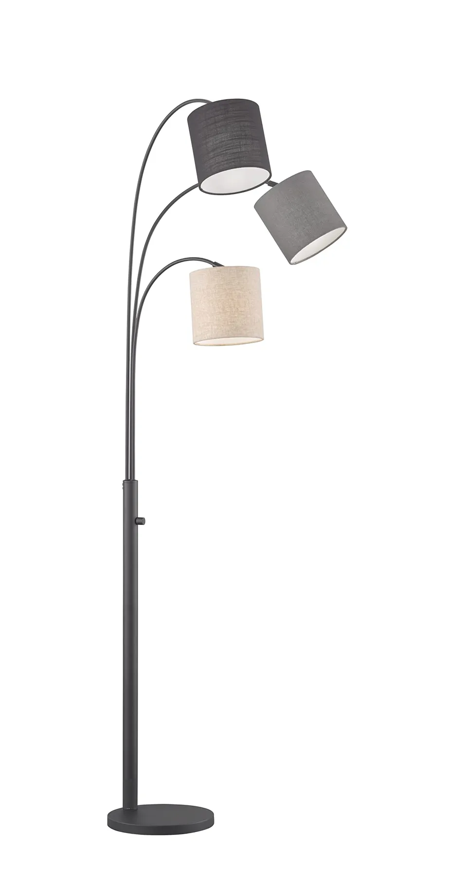 fischer-honsel-shade-stehlampe-3-flammig-leinen-sandschwarz image 1